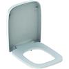 Geberit Keramag 572110000 Sedile copri-WC Renova Nr. 1 Plan, con coperchio, cerniera in acciaio INOX, bianco
