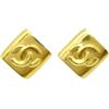 CHANEL Pre-Owned - Orecchini a clip con logo CC goffrato 1996 - Donna - placcatura in oro - Taglia unica