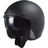 Ls2 Casco Moto Jet Cafè Racer Ls2 OF601 BOB 2 Nero Opaco