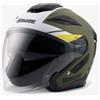 Blauer Casco Moto Jet Blauer JJ01 Doppia Visiera Grafica Nero Bianc