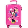 JOUMMA BAGS Love Minnie Heart Rosa Trolley da Cabina Abs 55cm. 4 Ruote