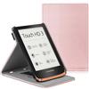 FINTIE Custodia per Pocketbook Touch HD 3 / Touch Lux 4 /Touch Lux 5/ Basic Lux 2/ Color 2020 - [Multi-angli] Protettiva Case con Hand Strap e Funzione Auto Sveglia/Sonno, Oro Rosa