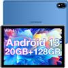 DOOGEE U10PRO 2024 Tablet 10 Pollici Android 13 Tablet 20GB RAM 128GB ROM(1TB TF), TÜV SÜD, 5060mAh Batteria Tablet per Bambini, Tablet in Offerta IPS HD, 8MP+5MP, Widevine L1/ BT 5.0/ WiFi6/ OTG Blu