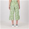 Cuddl Duds Pantaloni cropped in maglia a coste con elastico in vita