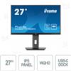 IIYAMA XUB2797QSN-B1 - Monitor Prolite 27 Pollici IPS WQHD 1ms Flicker Free Speaker - USB-C Dock - IIYAMA