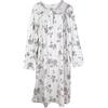 Linclalor Camicia da Notte Donna in Caldo Cotone 92760 conformata Fiori Rosa tg : 62