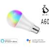 Homcloud LAMPADA LED SMART EE-9WE2760R RGB + BIANCO CALDO E27 A60 DIMMERABILE WIFI - ALEXA E GOOGLE HOME