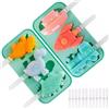 TOWINGO Stampi per Ghiaccioli in Silicone, 2Pcs stampi per Gelato con 12 Stecco Senza BPA Riutilizzabili per Cioccolato, Sorbetti, Budino