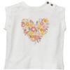 People Wear Organic T-Shirt baby in cotone biologico Cuore - col. bianco