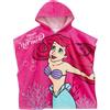 Disney Asciugamano Sirenetta | Poncho Per Asciugamano La Sirenetta | Telo Mare Cotone | Taglia Unica Rosa