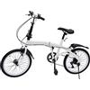panfudongk Bicicletta da 20 pollici | Biciclette | Bicicletta pieghevole City Bike in acciaio al carbonio 7 velocità cambio sedile comodo