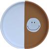LÄSSIG Piatto per bambini in silicone Piatto per la Tavola dei Bambini/Silicone Plate Happy Rascals Smile