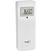 TFA Dostmann Termo-igrotrasmettitore 30.3247.02 con display, ricambio per stazione meteo radio Elements e Quadro V2, bianco