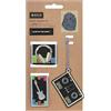 Lässig BOLD Set di ciondoli e toppe con chiusura a scatto (2 pezzi)/BOLD Match School Patches Set Music