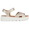 Geox D Dandra 40 C, Sandali con Zeppa Donna, Lt Gold LT Sabbia, 39 EU