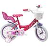 Vélo ATLAS, Bicicletta da bambina 14 Minnie/Disney, Rosa, 14''