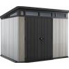 Keter Artisan grigio - Casetta da giardino - Con porta doppia anta - 277x218x226 cm