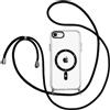 Pnakqil Cover Magnetica per Apple iPhone 7/8/SE 2022 2020 4,7 con Cordino, Custodia Trasparente Silicone Antiurto Protettiva Case con Collana per iPhone SE 2022 2020/8/7, 1