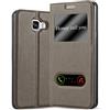 Cadorabo Custodia Libro per Samsung Galaxy A5 2016 in BRUNO PIETRA - con Funzione Stand e Chiusura Magnetica - Portafoglio Cover Case Wallet Book Etui Protezione
