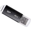 Silicon Power USB-STICK 64GB SILICON POWER USB2.0 U02 PLASTIC BLACK