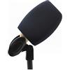 Saidbuds Copertura in schiuma per microfono a mano Parabrezza in schiuma di grandi dimensioni Parabrezza in spugna per microfoni per interviste TV (nero)
