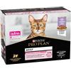 Purina Pro Plan Cat Adult Delicate Digestion in salsa Multipack 10x85g - Tacchino Cibo umido per gatti