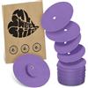 MySweetStitch | Cerotti per Dexcom G7 con FORO DI VENTILAZIONE | Impermeabili, traspiranti e delicati sulla pelle | Made in Germany | Esterno Ø 65mm, interno Ø 4mm | Viola | 25 pezzi