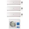 Haier FLEXIS PLUS R32 Climatizzatore a parete trial split inverter Wi-Fi bianco - unità esterna 7 kW unità interne 9000+9000+12000 BTU