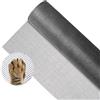HCSSZ Zanzariera Finestra 120x250cm,Rete Zanzariera Porta Finestra,Fibra di Vetro Telo Ricambio Zanzariera,per Prevenire Zanzare Mosche Insetti (Nero)