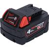 Milwaukee M18B4 - Batteria agli ioni di litio 4,0 Ah, colore: Rosso