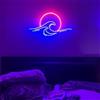 HFHungkeong Insegna Dimmerabile All'Alba per Decorazione da Parete, LED a Forma di Anime, Lampada Notturna Decorativa in Acrilico per Camera da Letto, Soggiorno