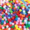 AiQInu 2000 Pezzi Pon Pon Colorati, 10mm Pom Pom, Pompon Colorati per il Crafting per Artigianato Fai-da-Te e Decorazioni Artigianali