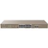 IP-COM Networks G1118P-16-250W switch di rete Non gestito Gigabit Ethernet (10/100/1000) Supporto Power over Ethernet (PoE) Marrone