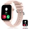 HXQHSTBG Smartwatch donna, orologio fitness sottile con chiamata Bluetooth (rispondi/fai chiamate), notifiche, impermeabile per Android, monitoraggio battito cardiaco/sonno, compatibile con iPhone (rosa)
