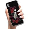 ACOVER Custodia per iPhone XR 6.1 Cartone Animato Modello Disegni Morbido Silicone TPU Ragazze Donne Protettivo Case Cover - Ragazza Rosa