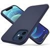 ULAK Silicone Liquido Custodia Cover Compatibile con Apple iPhone 12 e iPhone 12 PRO (6.1"), Premium Protezione Antiurto 3 Strati in Gomma Morbida con Fodera in Microfibra, blu