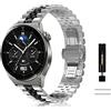 KeeFos 22MM Cinturino per Xiaomi Watch S3/Watch 2 Pro/Watch S1 Pro/Watch S1/Watch S1 Active/Mi Watch, Metallo Cinturino Acciaio Inossidabile per Amazfit Bip 5/Amazfit GTR 3 Pro/GTR 3 - ArgentoNero
