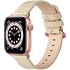 Fullmosa Compatibile per Cinturino Apple Watch 38mm 40mm 41mm, Cinturino Pelle Compatibile con Apple Watch Serie 8/7/6/SE/5/4/3/2/1, Cinturino di Ricambio per Iwatch Orologi Intelligenti