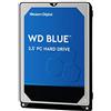 WD Blue 1TB per Laptop, Hard Disk interno da 2.5", 5400 RPM Class, SATA 6 GB/s, Cache da 128 MB, Garanzia 2 anni