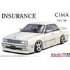 Aoshima 1/24 The Tuned Car n.85 Nissan INSURANCE Y31 CIMA '89 Plastic Model Kit
