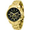 MASERATI SUCCESSO OROLOGIO CRONOGRAFO IN ACCIAIO COLOR ORO DA UOMO R8873621013