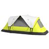 Outsunny Tenda da Campeggio 6-8 Persone con 2 Spazi Separati, in Poliestere e Fibra di Vetro, 450x215Px180 cm, Verde|Aosom