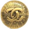 CHANEL Pre-Owned - Spilla CC goffrata 1990-2000 - Donna - placcatura in oro - Taglia unica