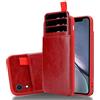 Cadorabo Custodia per Apple iPhone XR in ROSSO AMARENA - Cover Protettiva di Silicone TPU e Similpelle con Scompartimento e Vani di Carte - Ultra Slim Case Antiurto Gel Back Bumper Guscio