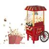 BEPER Macchina per Popcorn, Popcorn in 3 Minuti, No Grassi, Circolazione di Aria Calda, Senza Olio Potenza 1200 W, Rosso/ Oro