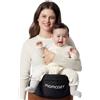 momcozy Marsupio per Bambini Momcozy - Cintura Regolabile con Protettore Ventrale 3D Originale, Marsupio Ergonomico con Varie Tasche per Neonati e Bambini fino a 45lbs (Nero, Medio)