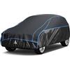 Holthly Telo Copriauto Antigrandine, Holthly Copertura Impermeabile Anti UV Vento Antipolvere, Copri Protezione Grandine Adatto per SUV/4x4 Longitud 460 a 485 cm YL