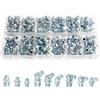 JNNJ 110 Pezzi Kit di Assortimento Ingrassatori, Assortimento di Raccordi per Ingrassatori per Pistole Ad Aria Calda, Assortimento di Ingrassatori M6 M8 M10 per Automotive, Moto, Camion, Agricoltura