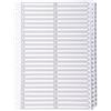 Exacompta - Ref MWD1-50Z - Scatola di 4 divisori in cartoncino bianco 160 g/m2 FSC® con 50 linguette stampate digitalmente da 1 a 50 e laminati - Indice stampabile - Formato A4