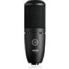 Akg P120 Microfono a Condensatore con Diaframma da 2/3 Ideale per Home Studio, Nero, Cablato